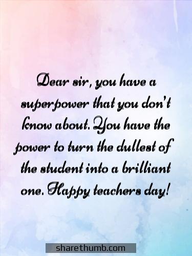 wishes for teachers day messages